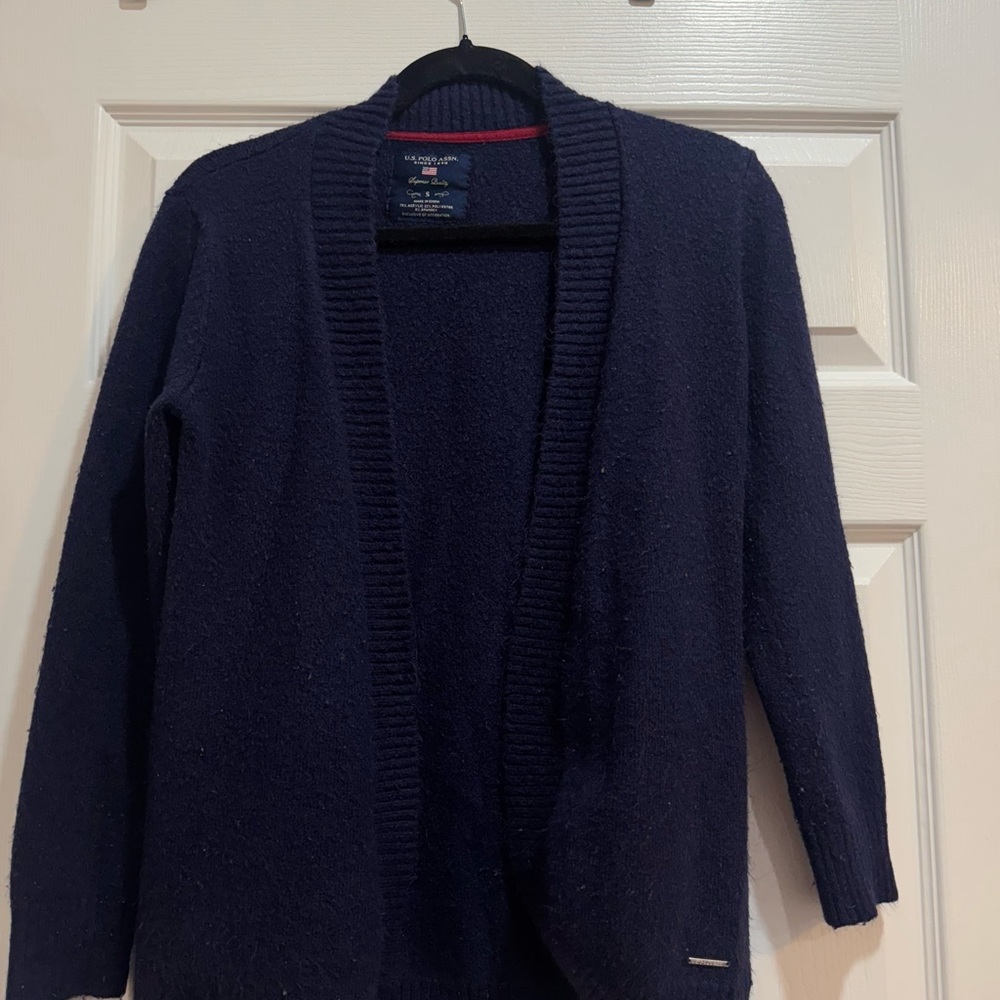 U.S. Polo Assn. Blue Cardigan Jacket